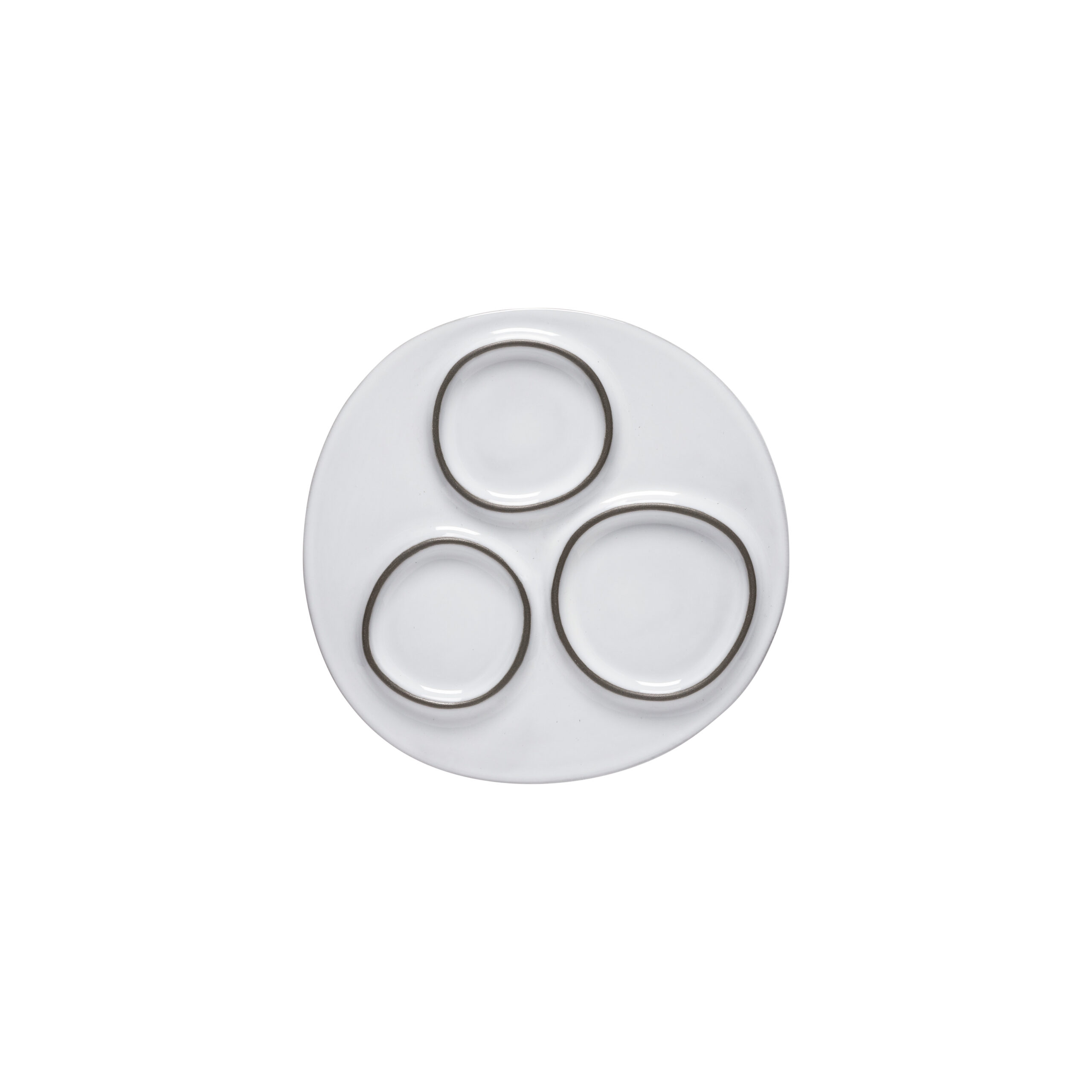 צלחת שף אמבר מחולק לשלוש