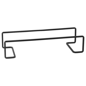 מעמד דקורטיבי שחור מלבן 36 ס"מ