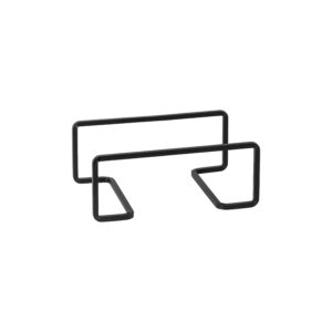 מעמד דקורטיבי שחור מלבן 20 ס"מ