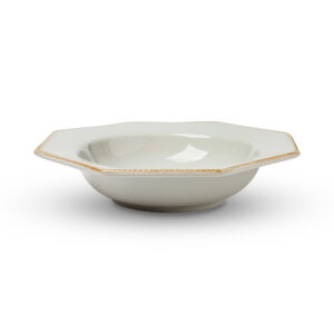 צלחת פסטה לוזיאה מתומנת 24 ס"מ - אפור בהיר