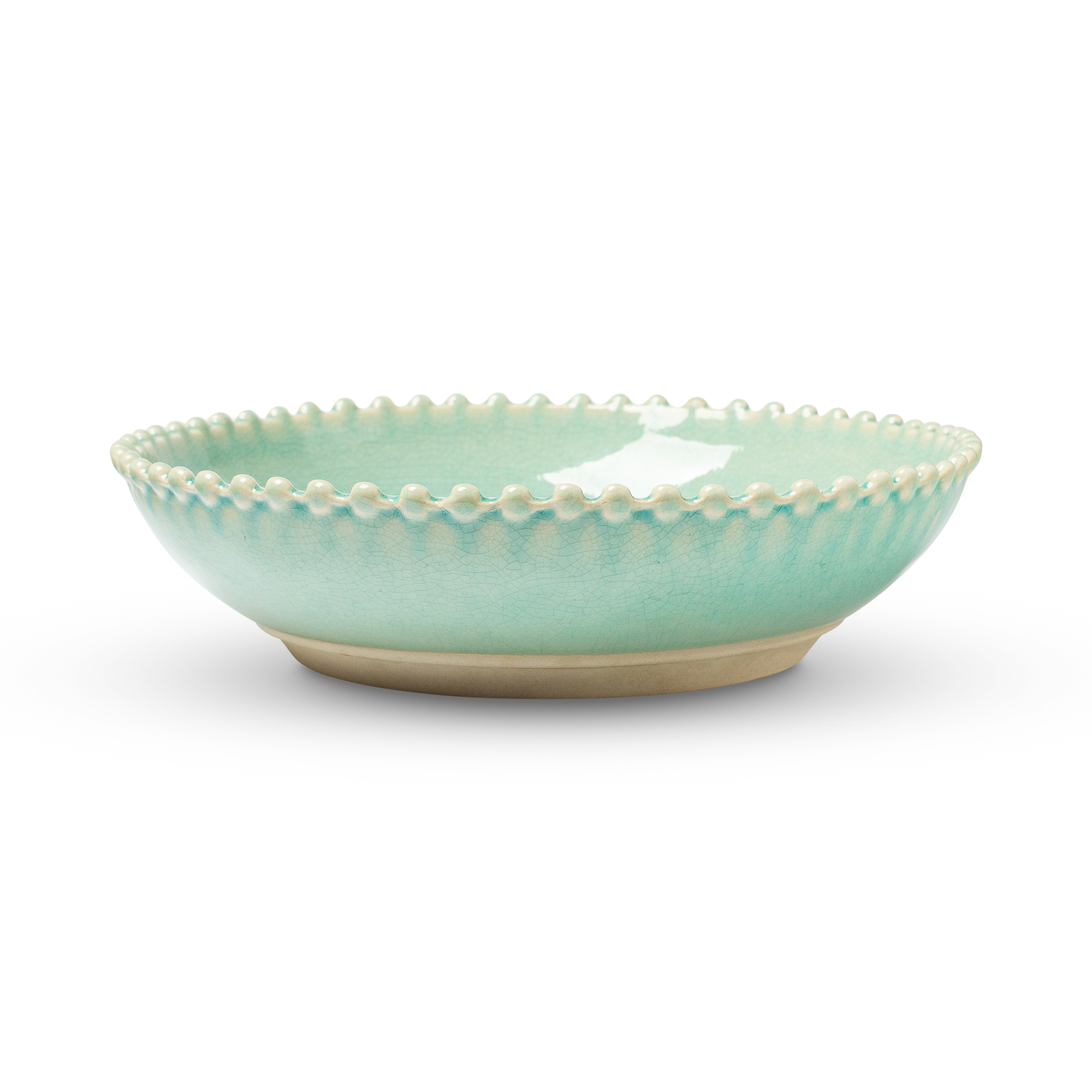 צלחת פסטה פרל 23 ס"מ - טורקיז